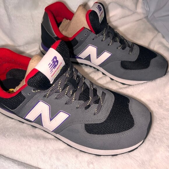 New Balance 574 "RAPTORS" Grey Black Purple ML574UC2 - Picture 2 of 10